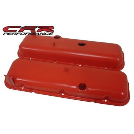 Cfr Performance CFR HZ-9503-1-PBK 1965-72 Chevy Big Block 396-427-454 Short Oem Style Steel Valve Covers W/ Dripper HZ-9503-1-PO